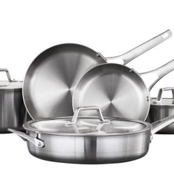 Calphalon Premier 8-Piece Stainless Steel Cookware Set